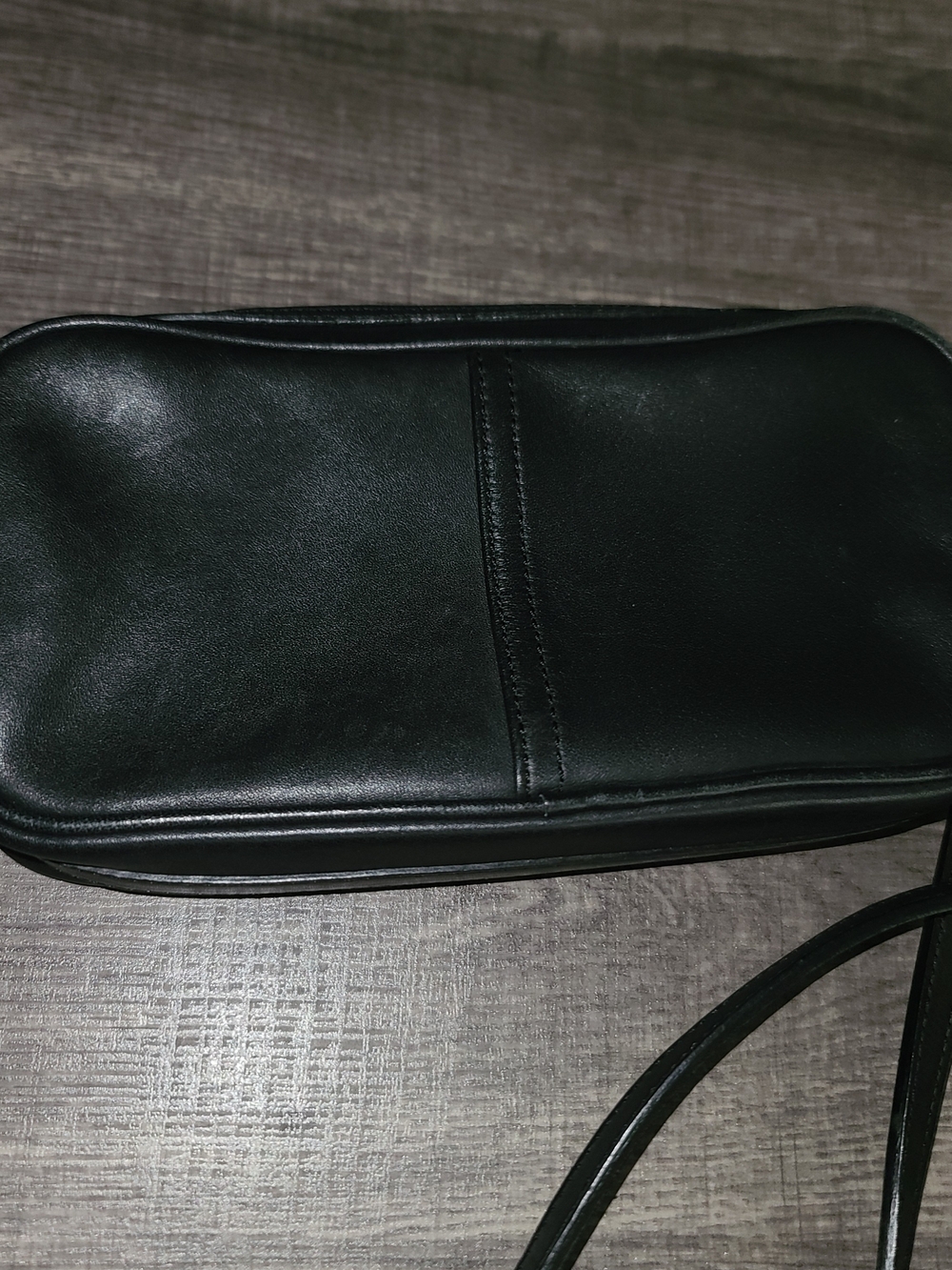 Vintage Coach Black Leather Legacy West Crossbody/Camara Bag M23-9589